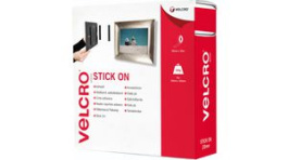 VEL-EC60355, Stick On Hook and Loop Black 20 mmx25 m, VELCRO
