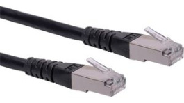 21.15.1325, Patchcord Cat 6 S/FTP 500 mm Black, Roline