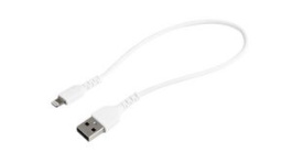 RUSBLTMM30CMW, Charging Cable USB-A Plug - Apple Lightning 300mm USB 2.0 White, StarTech.com