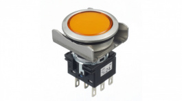LB6MP-1T04A, Pilot Light Amber 24 VAC/DC, IDEC