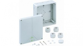 81691001, Junction Box 180 x 180 x 91mm Polystyrene IP65 Grey, Spelsberg