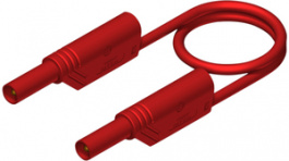 MLS SIL WS 100/1 red, Test lead diam. 4 mm Red 100 cm 1 mm2 CAT II, SKS Kontakttechnik