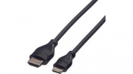 11.04.5568, HDMI - HDMI Mini Cable Black 800 mm, Roline