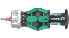 05004185001, Ratcheting Stubby Bit Holding Screwdriver with Magazine for Bicycles and E-Bikes, Phillips/Torx/Hex Plus, 7pcs, Wera Tools