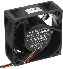 ASFN86392, Вентилятор: DC; осевой; 24ВDC; 80x80x25мм; 72м3/ч; 35дБА; шариковый, Panasonic