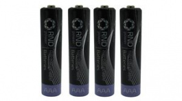 RND 305-00020, NiMH Rechargeable Battery AAA / HR03 700mAh 1.2V, Pack of 4 pieces, RND power