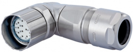 7.301.581.04D, Cable socket angled 8 + 1P, Hummel