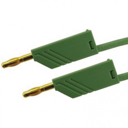 MLN 100/2.5 AU GRUN / GREEN, Test lead diam. 4 mm Green 100 cm 2.5 mm2 CAT I, SKS Kontakttechnik