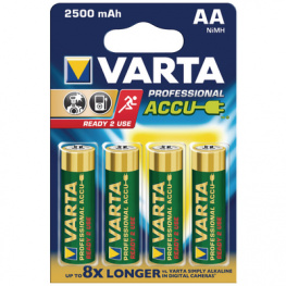 05716101404 [4 шт], NiMH rechargeable battery&nbsp;&nbsp;1.2 V 2.6 Ah, Varta