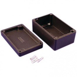 1550Z116BK, Корпус: универсальный; Х:100мм; Y:160мм; Z:60мм; 1550Z; алюминий, Hammond