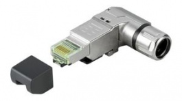 1518080000, CAT6a RJ45 Plug Connector, Right Angle, IDC, Weidmuller