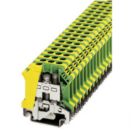 0442011, USLKG 10 ground terminal block, 0.5...6 mm2 green-yellow, Phoenix Contact
