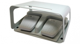 6202-0003, Guard for 2 Foot Switches grey, RAL 7035, Herga Electric