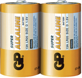 GP 13A-S2 / LR20 / D [2 шт], Primary battery 1.5 V, LR20, GP Batteries
