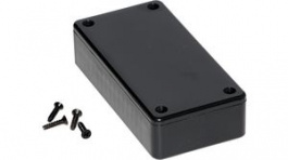 1591ASBK, Multipurpose GPABS Enclosure, 51 x 99 x 20 mm, Black, ABS, IP54, Hammond