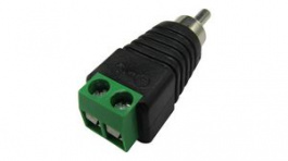 RND 205-00928, RCA Plug Straight Black, RND Connect