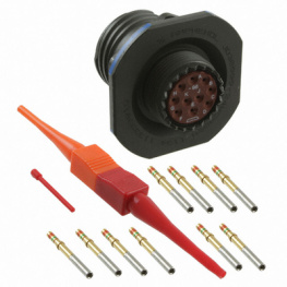 D38999/24WC98SN, Appliance socket, round 10P, Amphenol