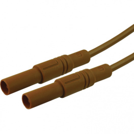 MLS GG 100/2.5 BRAUN / BROWN, Safety test lead diam. 4 mm brown 100 cm CAT III, SKS Kontakttechnik