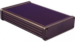 1455L1602BK, Корпус: с панелью; 1455; Х:103мм; Y:160мм; Z:30мм; алюминий; черный, Hammond