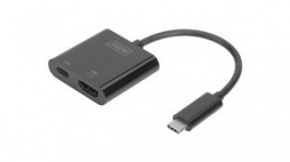 DA-70856, Adapter, USB-C Plug - HDMI Socket/USB-C Socket, DIGITUS