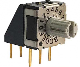 RND 210-00154, Rotary DIP switch HEX 3+3, RND Components