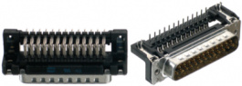 09653626816, D-Sub plug 25 male solder pcb tht/90deg., Harting