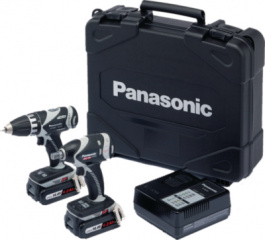 EY7441LR+EY75A2+2 BATTERY1, Cordless power tool Kit 14.4 V - 3.3 Ah, Panasonic