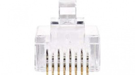 CCGP89305TP [10 шт], RJ45 Plug, CAT6, UTP, Stranded Cable, Pack of 10 pieces, Nedis (HQ)