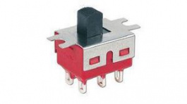 RND 210-00587, Miniature Slide Switch, 2CO, ON-ON, Soldering Lugs, RND Components
