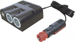 67325000, Triple Power Socket, 95 x 38 x 85 mm, Pro Car