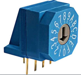 RND 210-00126, PCB coding switch HEX 4+1, RND Components