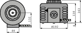 25415, Регулируемый трансформатор 0...260 VAC 8 A 230 VAC, Filec