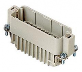 CDDM 38, CDD, 38 poles + earth, male insert, for male contacts 10A, EN 61984 (2001-11), ILME