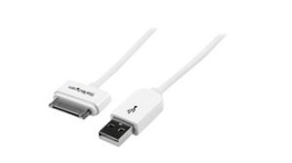 USB2ADC1M, Cable USB-A Plug - Apple 30-Pin Plug 1m White, StarTech.com