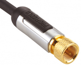 PROV9005, Antenna cable F-Plug F-Plug 5.0 m, PROFIGOLD