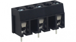 RND 205-00024, Wire-to-board terminal block, 3 poles, 10 mm pitch, 0.13-1.3 mm2 (26-16 awg), RND Connect