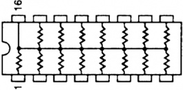 628B 222 TB, Fixed Resistor Network 2.2 kOhm&nbsp;&nbsp;±&nbsp;&nbsp;2 %, BI Technologies