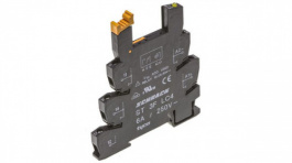 ST3FLC4, Relay socket SNR, 12/24/48 VDC 24 VDC Socket for DIN-Rail mount with LED, diode,, TE / Schrack