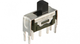 MS12ASW13, Переключатель: движковый; Пол: 2; SPDT; 3A/250ВAC; ON-ON; -30?85°C, NKK Switches (NIKKAI, Nihon)