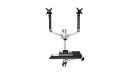 WALLSTSI2, Wall Mount Dual Monitor Arm with Keyboard Tray, 75x75/100x100, 9kg, StarTech.com
