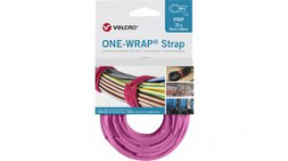 VEL-OW64709, VELCRO Hook and Loop Fastener, 20 mm x 330 mm, Pink, VELCRO