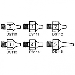T0051377099, Absorber tip set DS 110 - DS 115 1 p., Weller