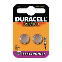 D357 [2 шт], Button cell battery,&nbsp;&nbsp;Zinc / Monovalent Silver Oxide, 1.55 V, Duracell