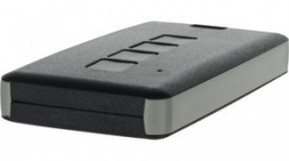 13124.23, Remote Control Case 4 Pushbutton 71.5x39.5x11mm Black / Light Grey Plastic, Teko