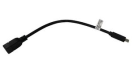 RND 765-00255, USB Cable USB-C Plug - USB-A Socket 200mm USB 3.0 Black, RND Connect