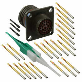 D38999/20WC35SN, Appliance socket with flange 13-35 22P, Amphenol