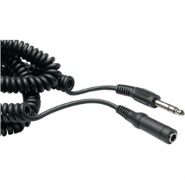 AVK 116-500, Extension cable audio stereo 6.3 mm 5 m Black, Goobay