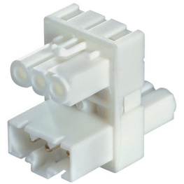 GST15I3V 2P1H W SW, Plug distributor black, Wieland Electric