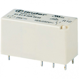 41.61.9.012.0010, Реле: электромагнитное; SPDT; Uобмотки:12ВDC; 16A/250ВAC; 30А, FINDER