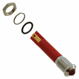 Q8P1CXXR12E, LED Indicator red 12 VDC, APEM